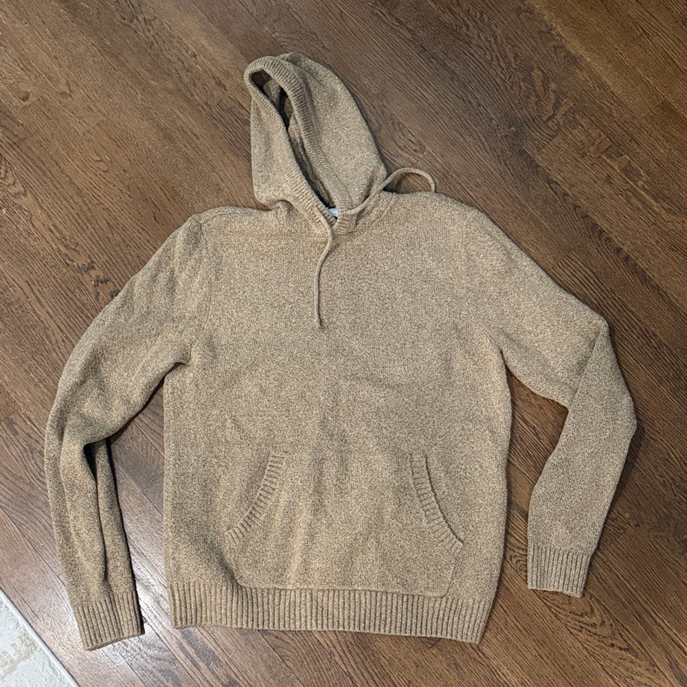 Old Navy Men's Beige Hooded Sweater